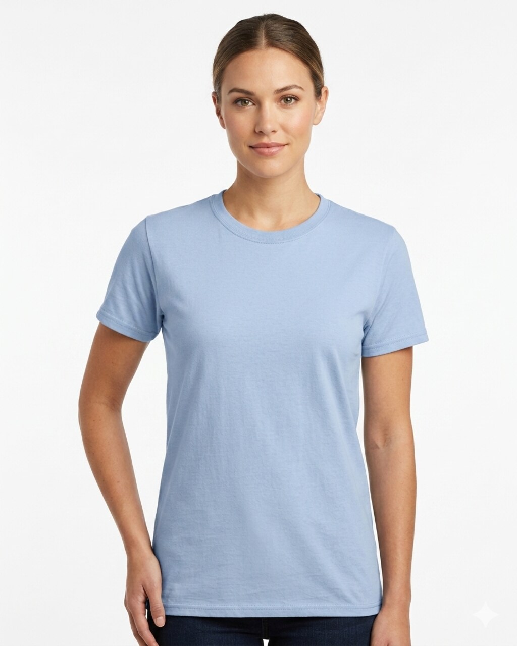 6 Pack : Hanes Perfect-T Unisex Cotton Modern Fit High Print Quality Everyday Casual Crewneck T-Shirt